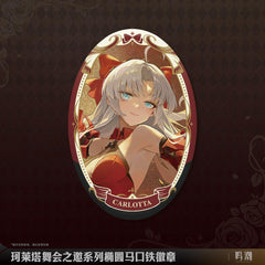 Wuthering Waves Carlotta Ball Invitation Series Oval Badge - Pardo's Shop