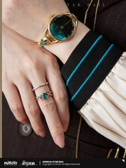 Honkai: Star Rail Aventurine Theme Series Ring Set - Pardo's Shop