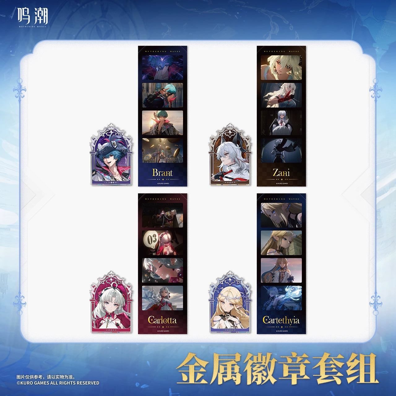 Wuthering Waves Resonator Series Metal Badge Set - Pardo's Shop