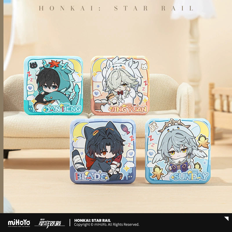 Honkai: Star Rail Boys' Dormitory Chibi Series Square Badge - Pardo's Shop