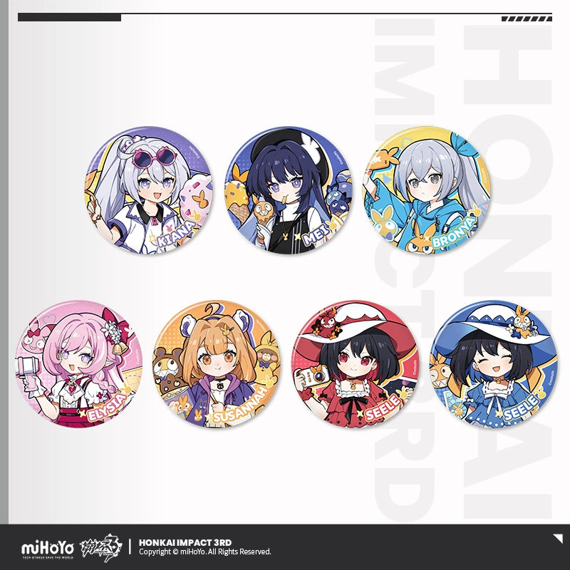 Honkai Impact 3rd Paradise Tinplate Badge Collection - Pardo's Shop