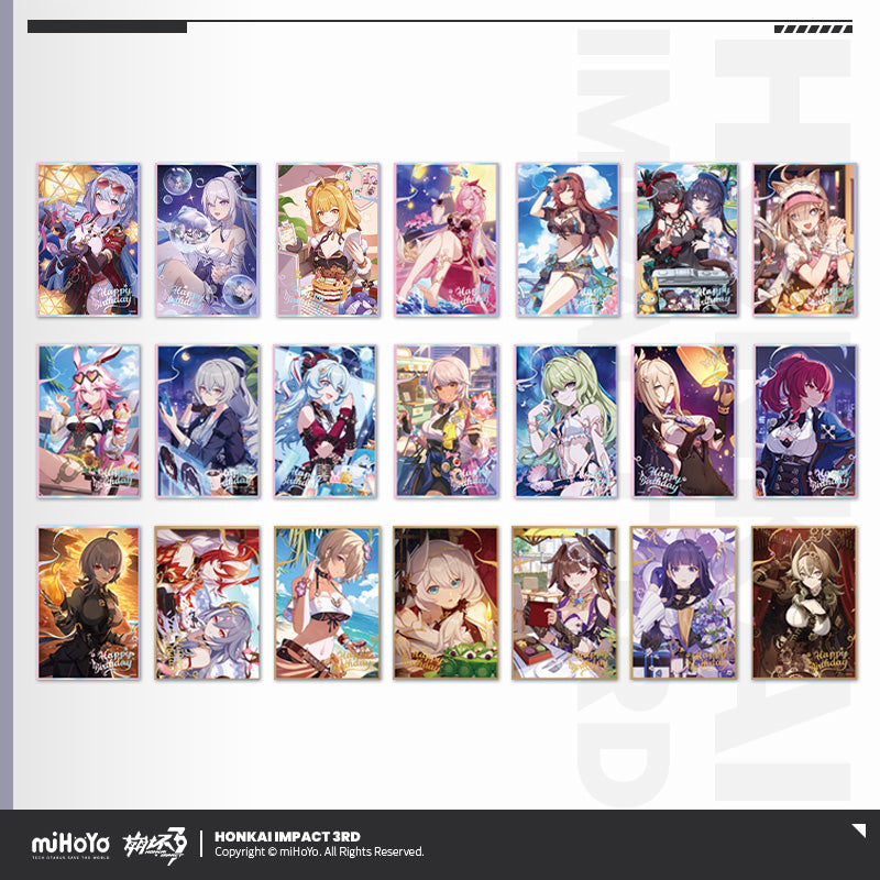 Honkai Impact 3rd Happy Birthday Series Color Paper - Pardo's Shop
