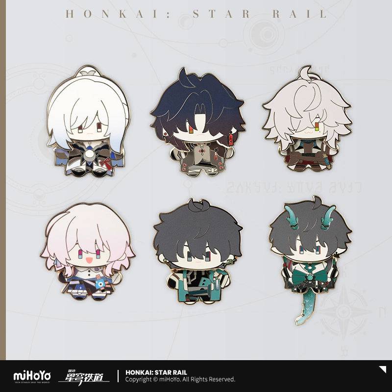 Honkai: Star Rail Chibi Version Metal Badge Series - Pardo's Shop