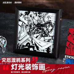 Punishing: Gray Raven Decorative Light Painting 200x200mm - Pardo's Shop