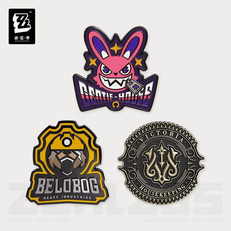 Zenless Zone Zero Faction Series Metal Badges - Pardo's Shop
