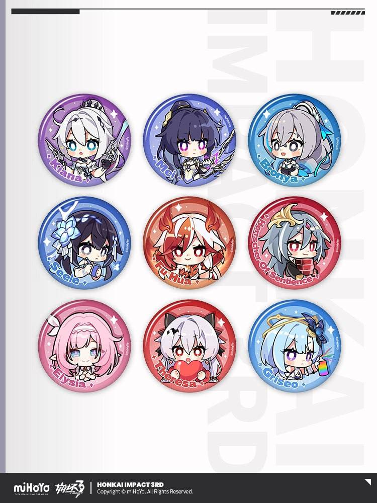 Honkai Impact 3rd MEME Tinplate Badge Series - Pardo's Shop