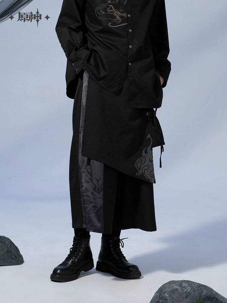 Genshin Impact Xiao Theme Series Wide Pants - Pardo's Shop