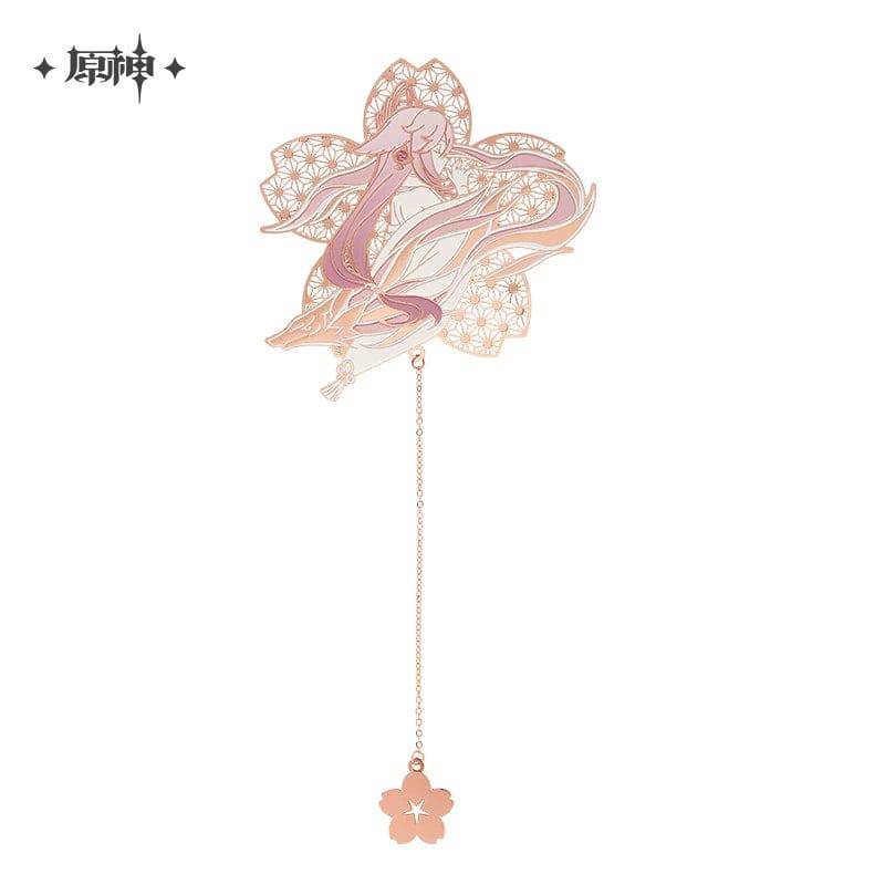 Genshin Impact Yae Miko Theme Series Metal Bookmark Keychain - Pardo's Shop