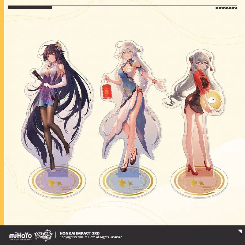 Honkai Impact 3rd Kiana Mei Bronya Acrylic Stand Chinese New Year Edition - Pardo's Shop