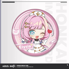 Honkai Impact 3rd Elysia & Aponia Chibi Series Tinplate Badge