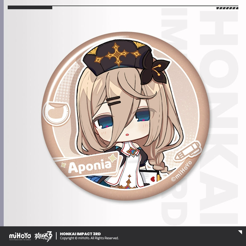Honkai Impact 3rd Elysia & Aponia Chibi Series Tinplate Badge