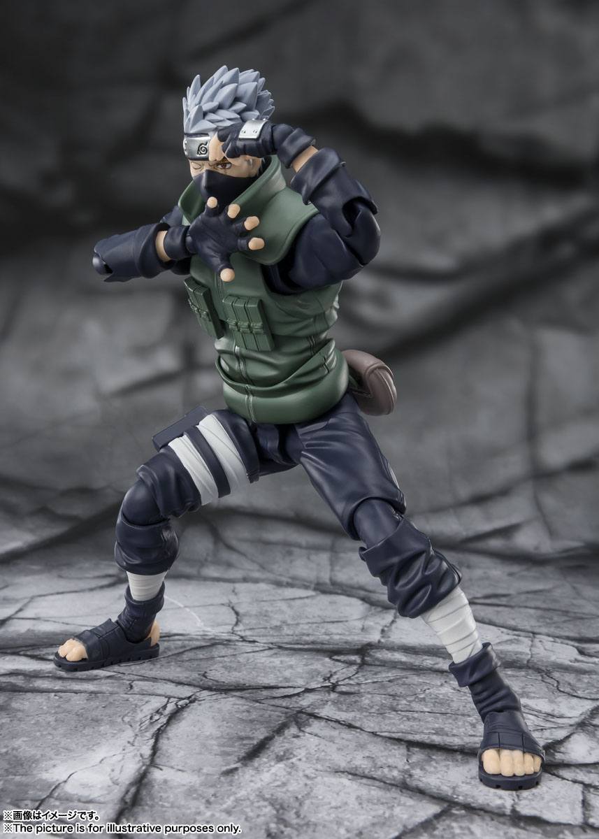 Naruto Shippuden S.H. Figuarts Actionfigur Kakashi Hatake -The famed Sharingan Hero- 16 cm