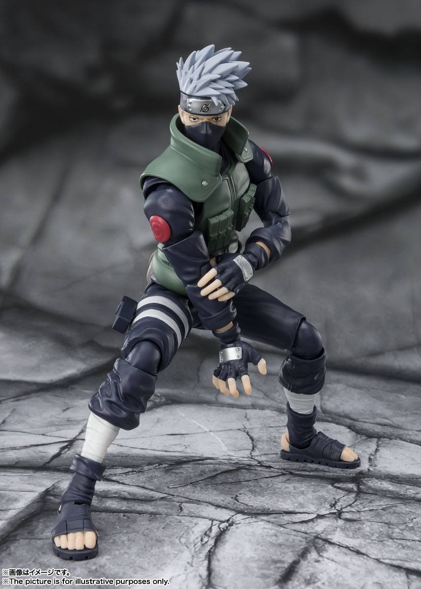 Naruto Shippuden S.H. Figuarts Actionfigur Kakashi Hatake -The famed Sharingan Hero- 16 cm