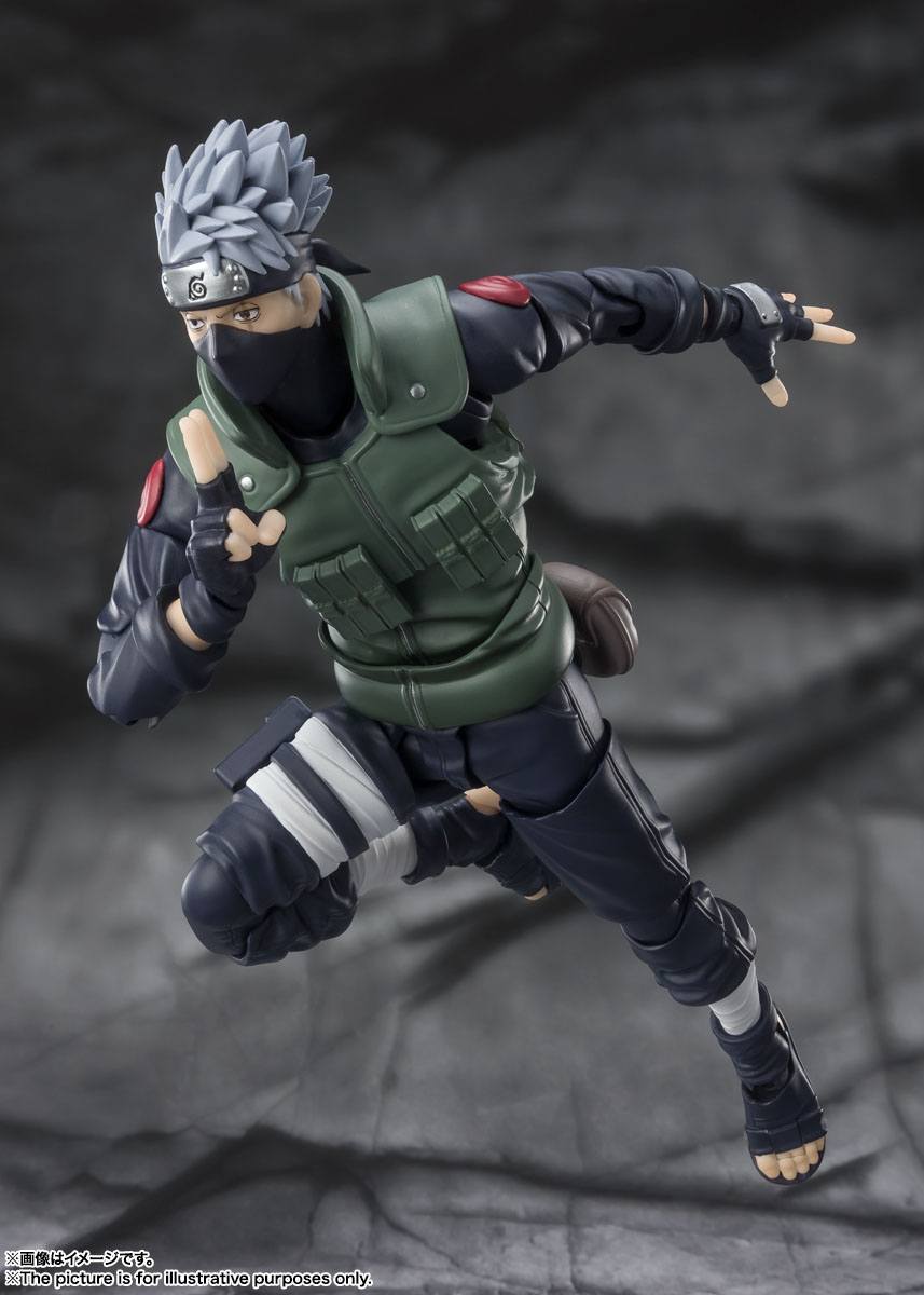 Naruto Shippuden S.H. Figuarts Actionfigur Kakashi Hatake -The famed Sharingan Hero- 16 cm