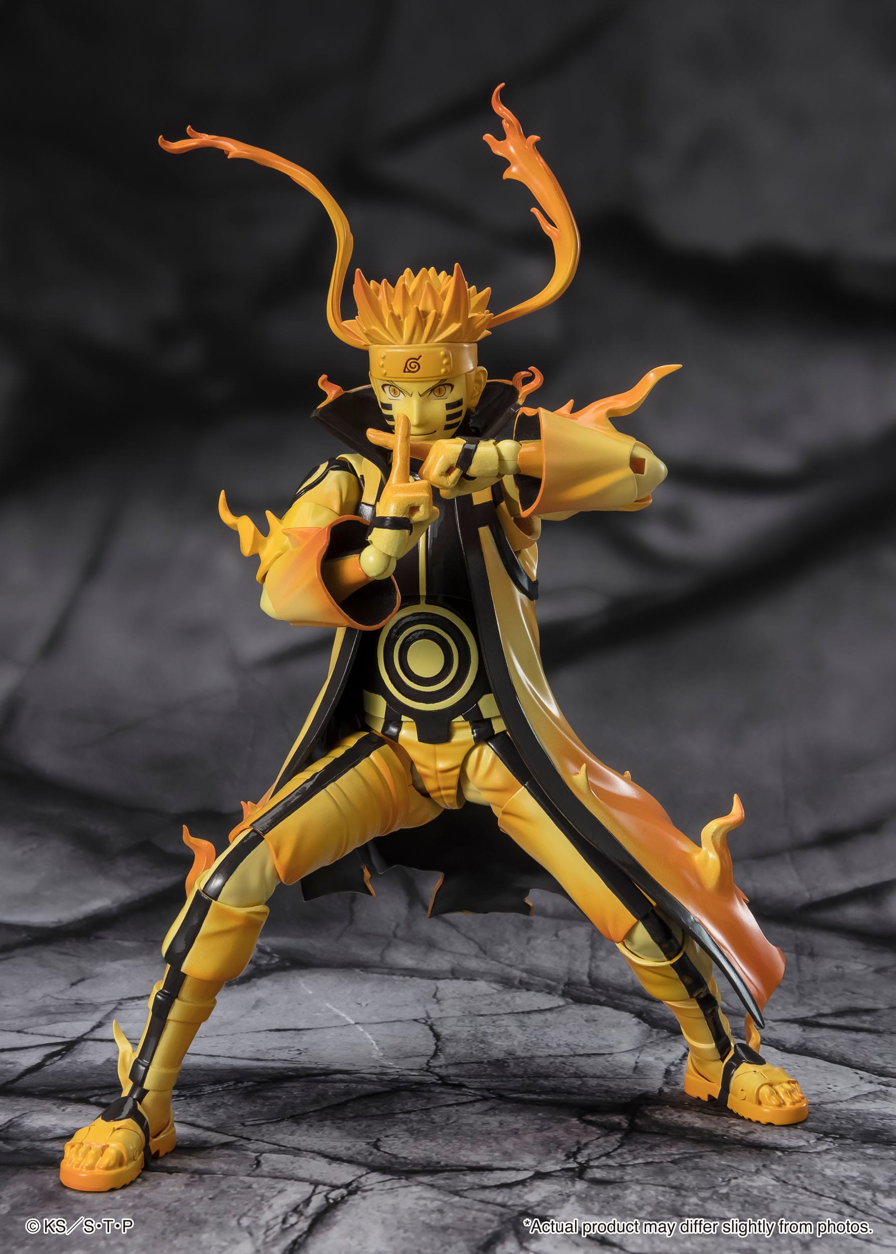 Naruto S.H. Figuarts Actionfigur Naruto Uzumaki (Kurama Link Mode) - Courageous Strength That Binds - 15 cm