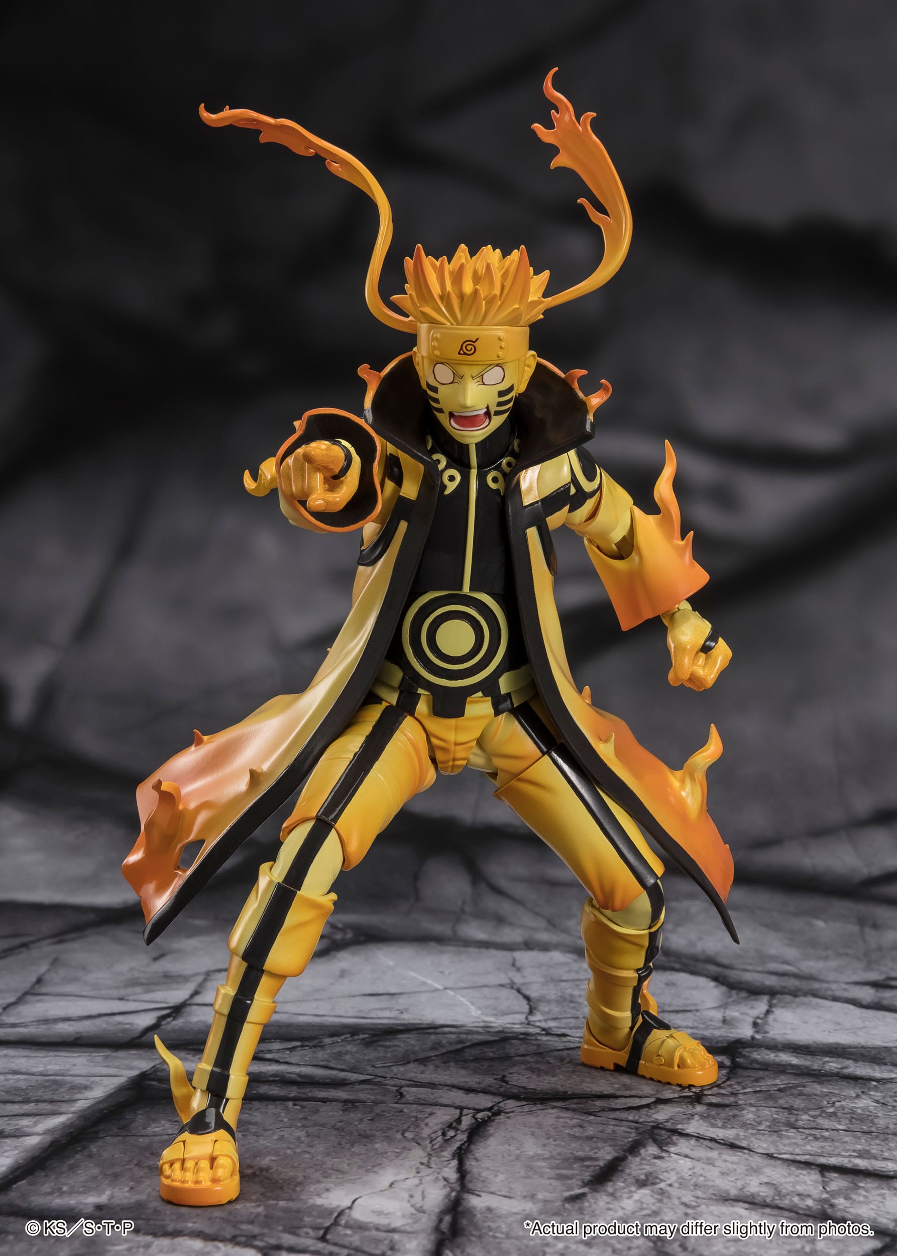 Naruto S.H. Figuarts Actionfigur Naruto Uzumaki (Kurama Link Mode) - Courageous Strength That Binds - 15 cm