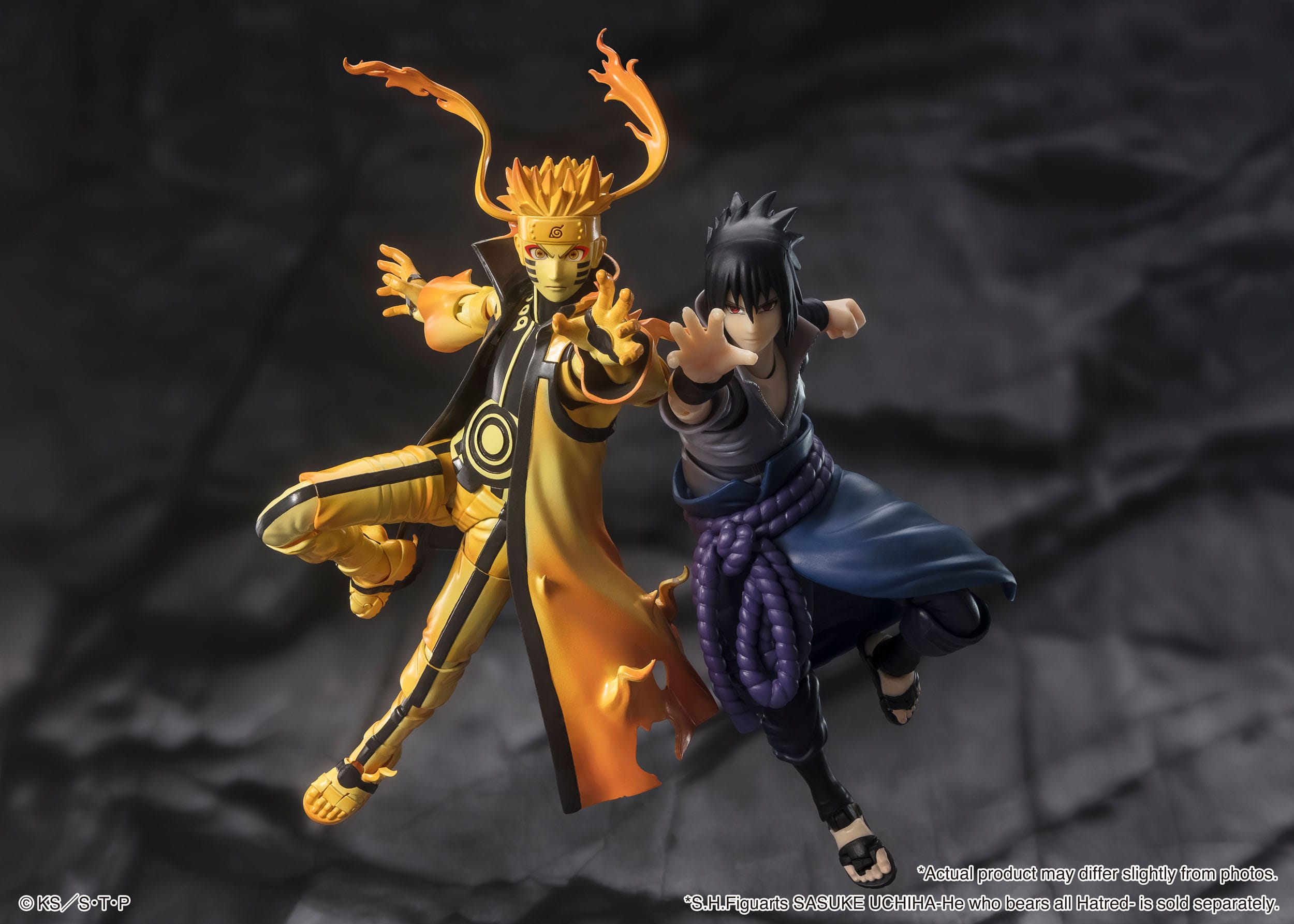 Naruto S.H. Figuarts Actionfigur Naruto Uzumaki (Kurama Link Mode) - Courageous Strength That Binds - 15 cm