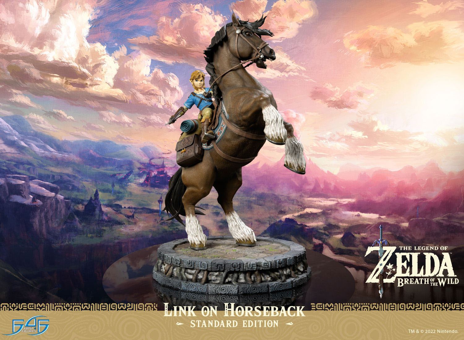 The Legend of Zelda Breath of the Wild Statue Link on Horseback 56 cm