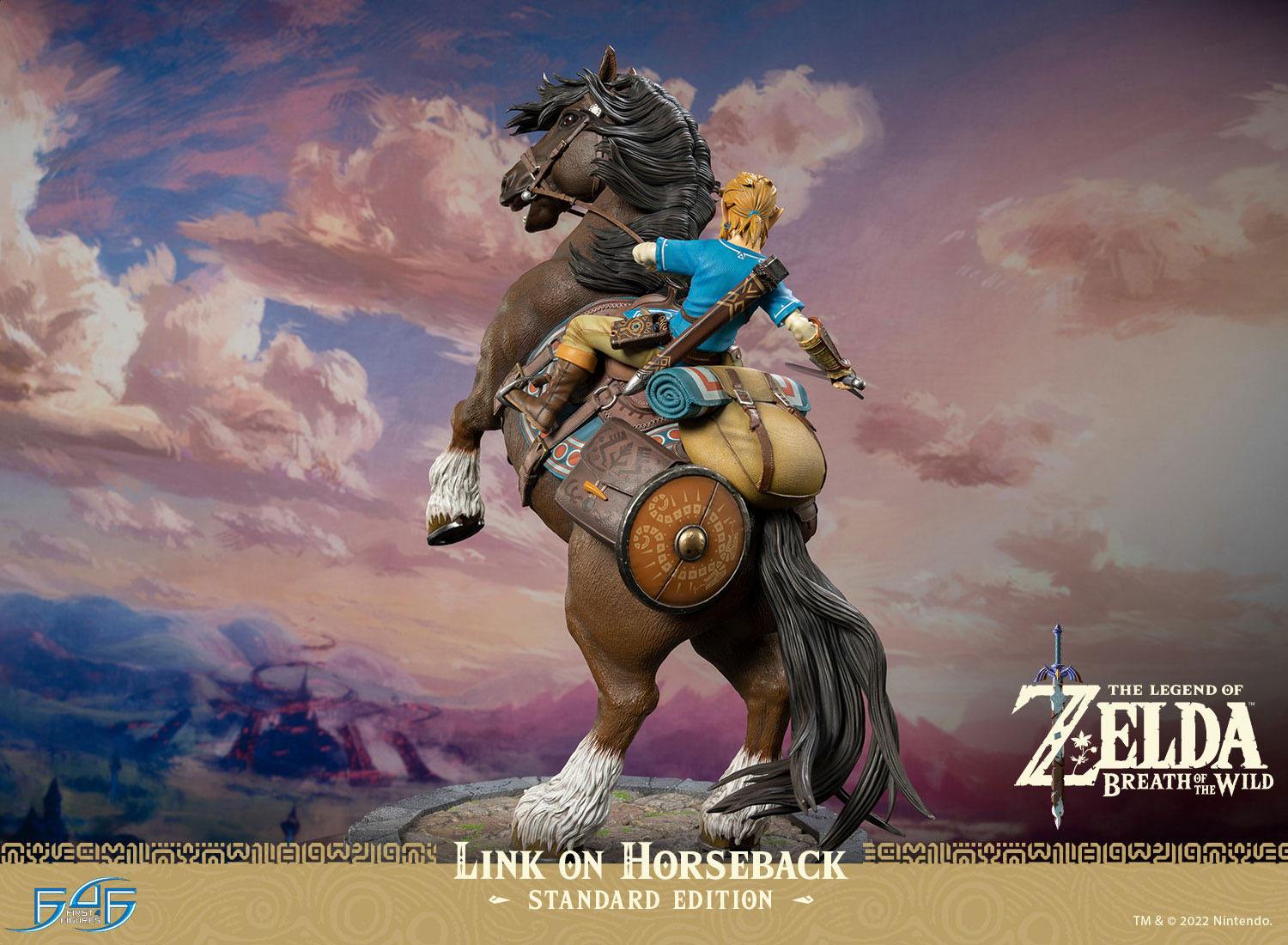 The Legend of Zelda Breath of the Wild Statue Link on Horseback 56 cm