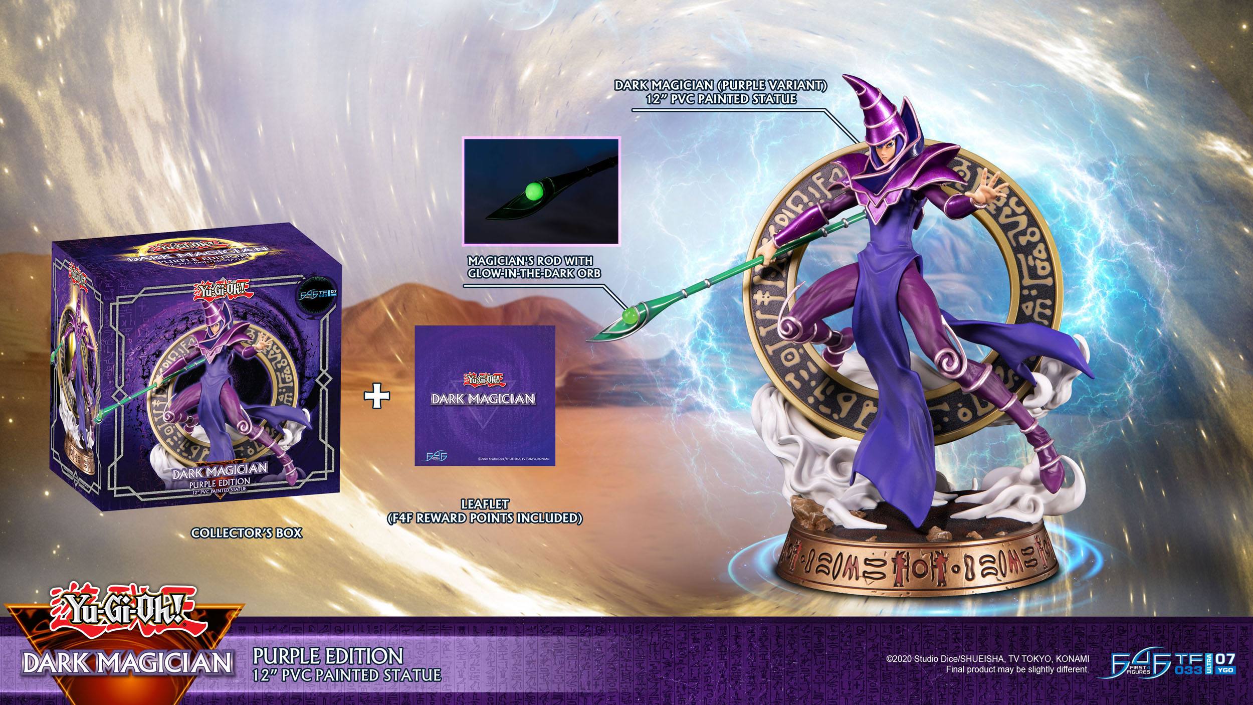 Yu-Gi-Oh! PVC Statue Dark Magician Purple Version 29 cm