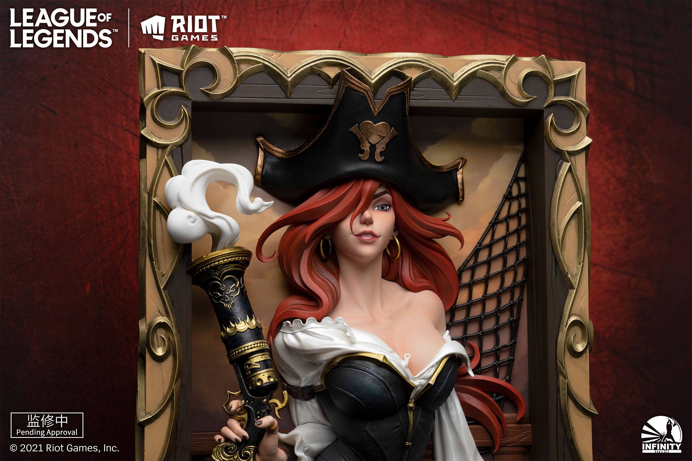 League of Legends PVC 3D Bilderrahmen The Bounty Hunter-Miss Fortune