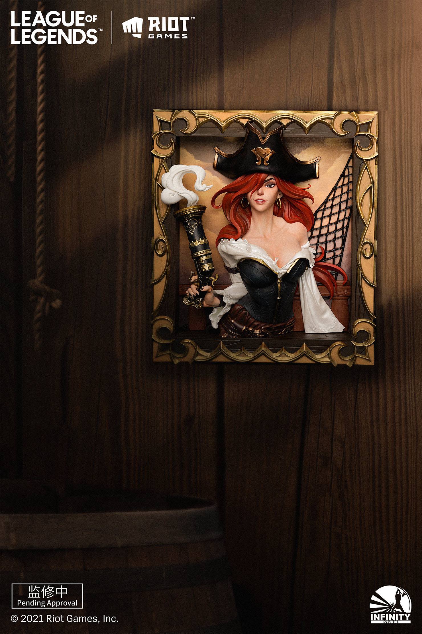 League of Legends PVC 3D Bilderrahmen The Bounty Hunter-Miss Fortune