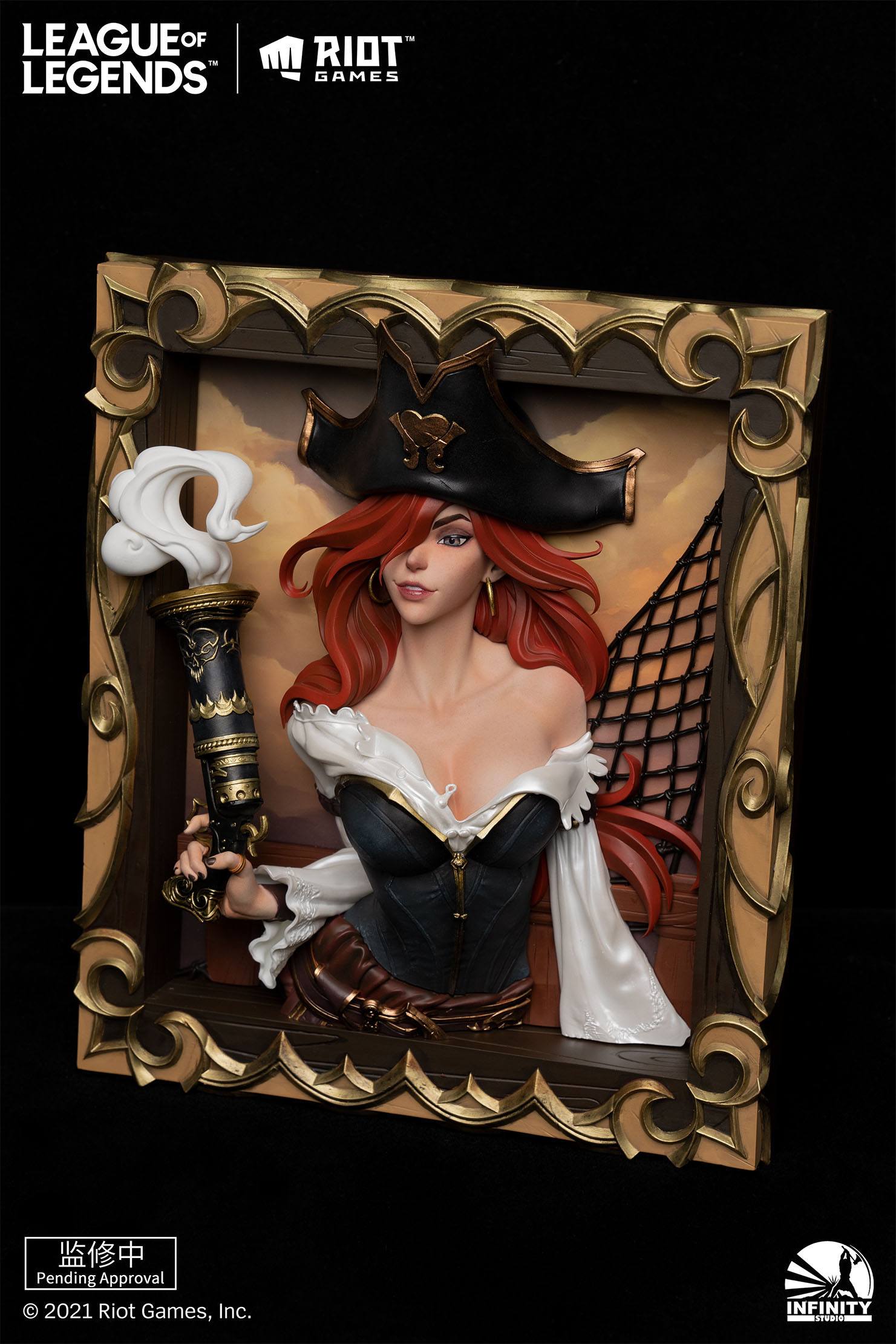 League of Legends PVC 3D Bilderrahmen The Bounty Hunter-Miss Fortune