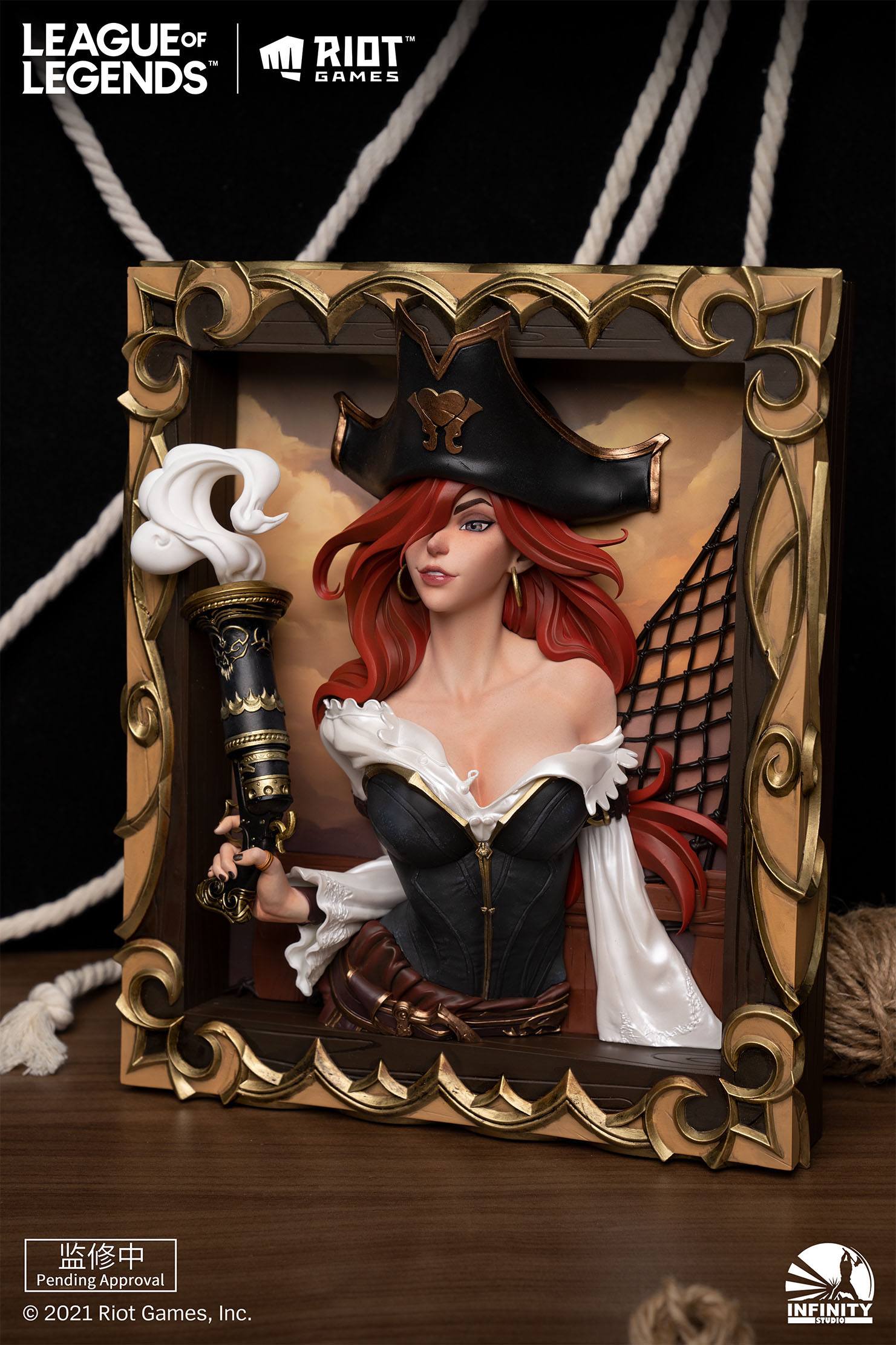 League of Legends PVC 3D Bilderrahmen The Bounty Hunter-Miss Fortune