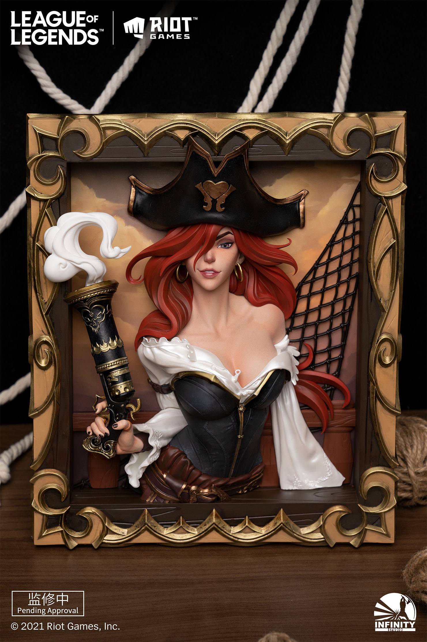 League of Legends PVC 3D Bilderrahmen The Bounty Hunter-Miss Fortune