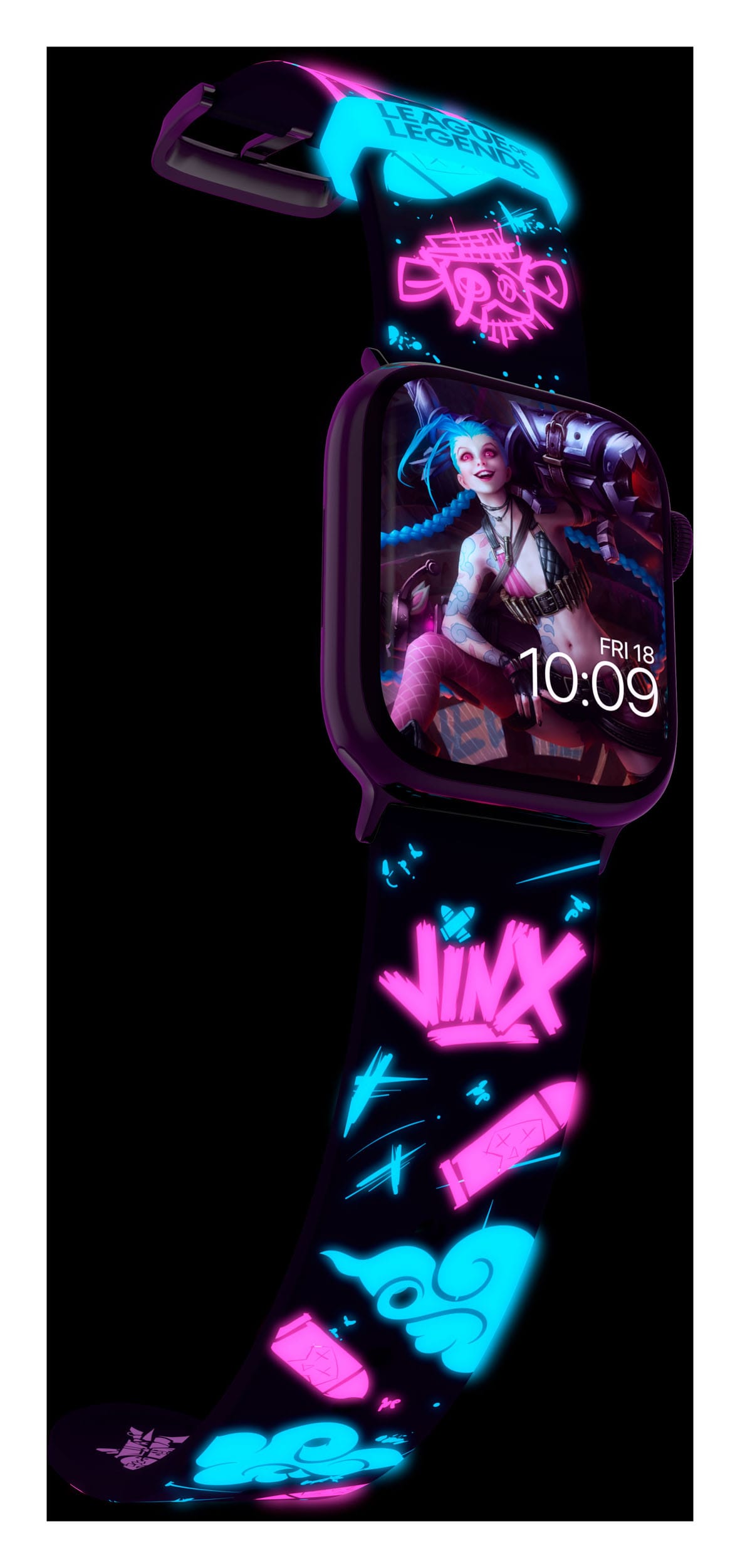 League of Legends Smartwatch-Bracelet Jinx Graffiti