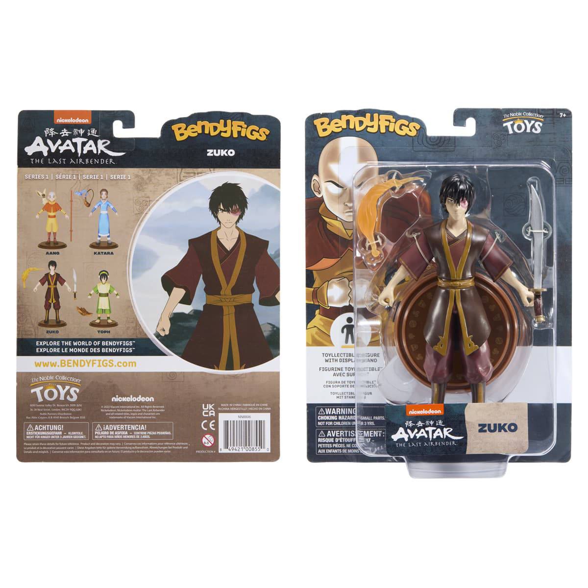 Avatar The Last Airbender Bendyfigs Biegefigur Zuko 19 cm