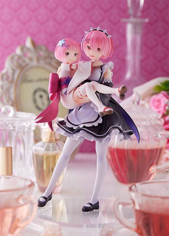 Re:Zero Starting Life in Another World PVC Statue 1/7 Ram & Childhood Ram 23 cm