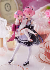 Re:Zero Starting Life in Another World PVC Statue 1/7 Ram & Childhood Ram 23 cm