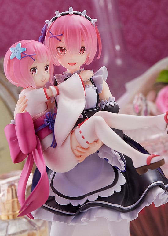 Re:Zero Starting Life in Another World PVC Statue 1/7 Ram & Childhood Ram 23 cm