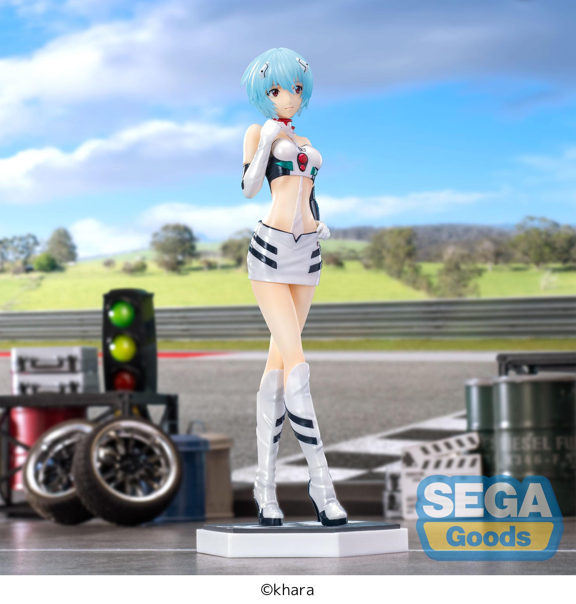 Evangelion Luminasta PVC Statue Evangelion Racing Rei Ayanami Pit Walk 21 cm