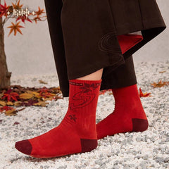 Genshin Impact Kaedehara Kazuha Theme Socks