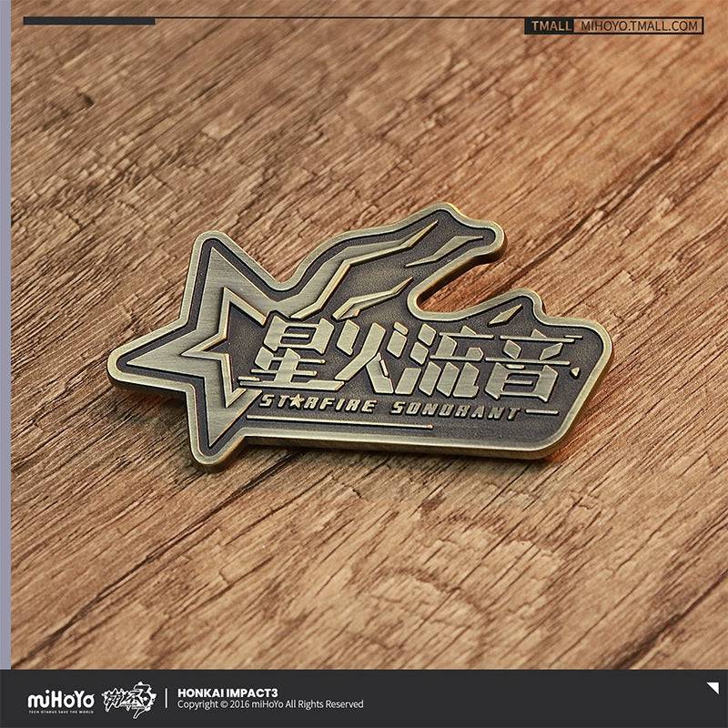 Honkai Impact 3rd  Metal Badge Starfire Sandbrant