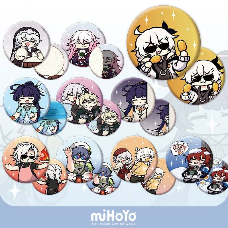 Honkai Impact 3rd Valkyrie's Table Emoji Badge Blind Box (Single Draw)