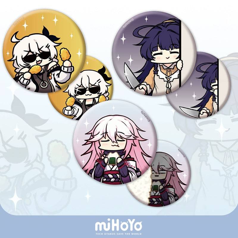 Honkai Impact 3rd Valkyrie's Table Emoji Badge Blind Box (Single Draw)