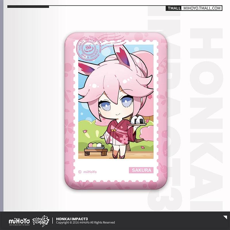 Honkai Impact 3rd Spa Holiday Collection Leather Badge Barclay