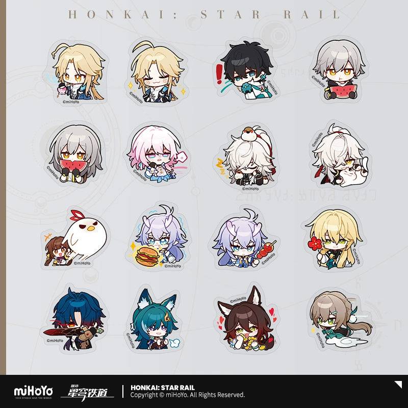 Honkai: Star Rail Pom-Pom Exhibition Hall Series Q Sticker Pack