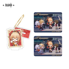 Genshin Impact Character Stand Collectible Card Set