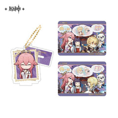Genshin Impact Character Stand Collectible Card Set
