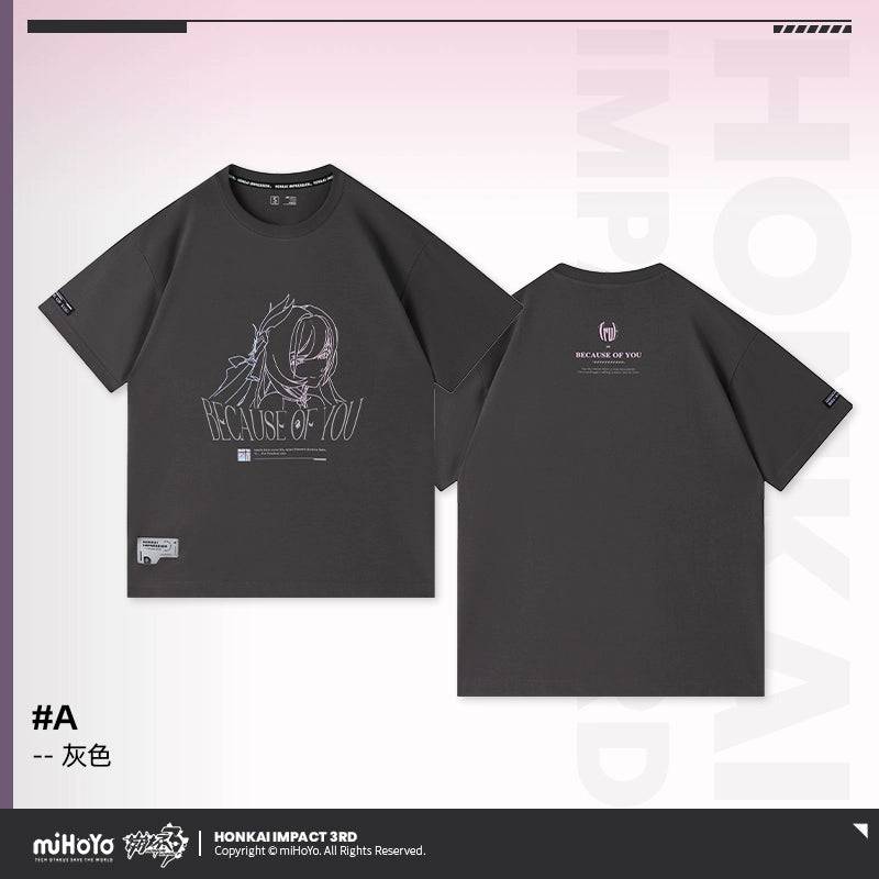 Honkai Impact 3rd Elysia Because of You Theme T-Shirt - Pardo's Shop