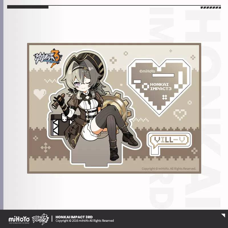 Honkai Impact 3rd Acrylic Stand Little Flame Chasers Series - Anime Gaming Merchandise - Anime Merch - Metal Poster - Pardo's Shop