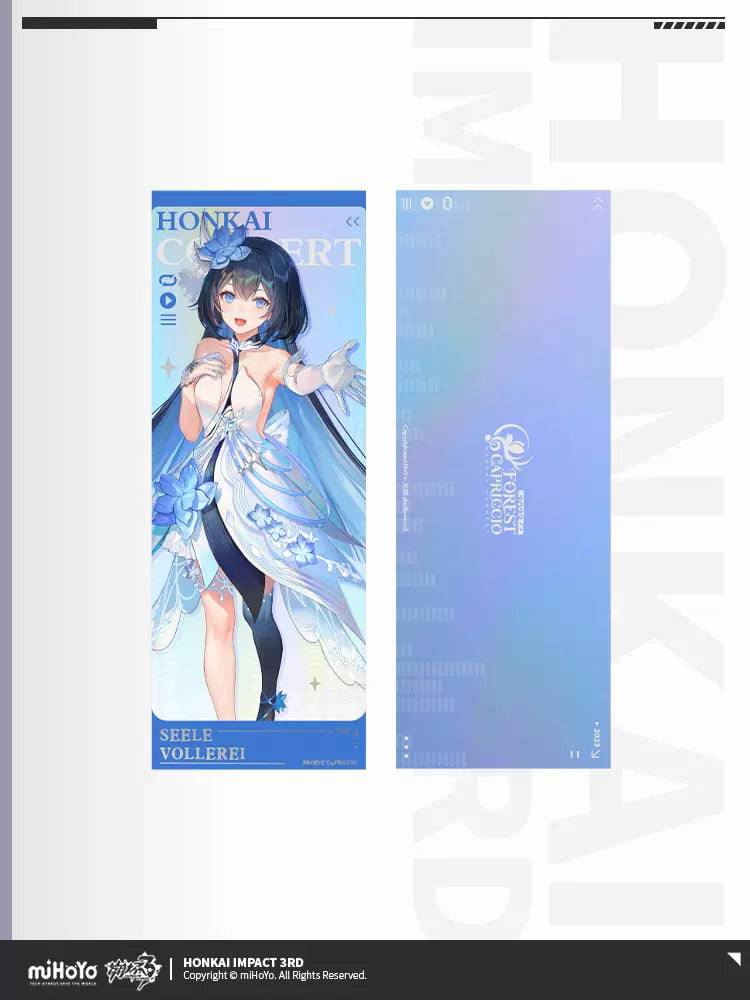 Honkai Impact 3rd Concert 2023: Forest Capriccio Commemorative Ticket (Set of 6 Tickets)