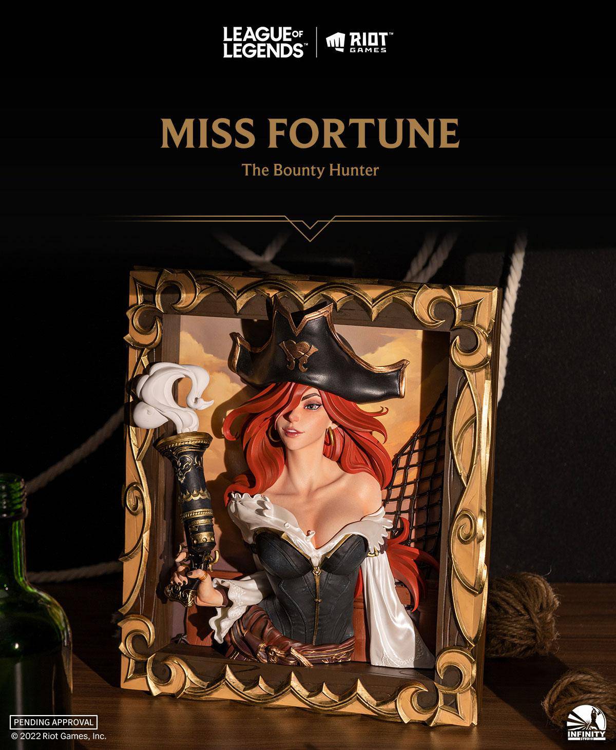 League of Legends PVC 3D Bilderrahmen The Bounty Hunter-Miss Fortune