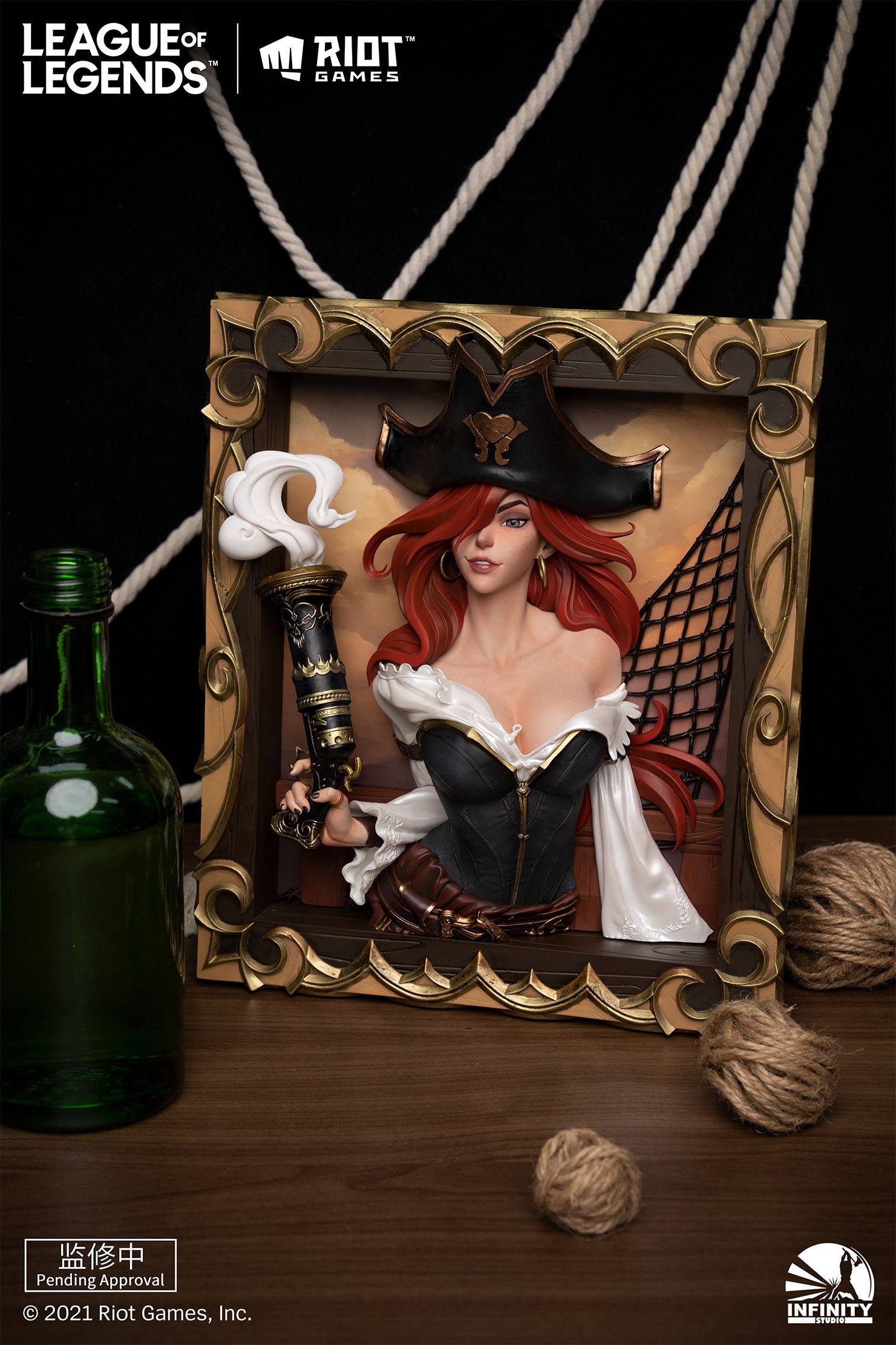 League of Legends PVC 3D Bilderrahmen The Bounty Hunter-Miss Fortune