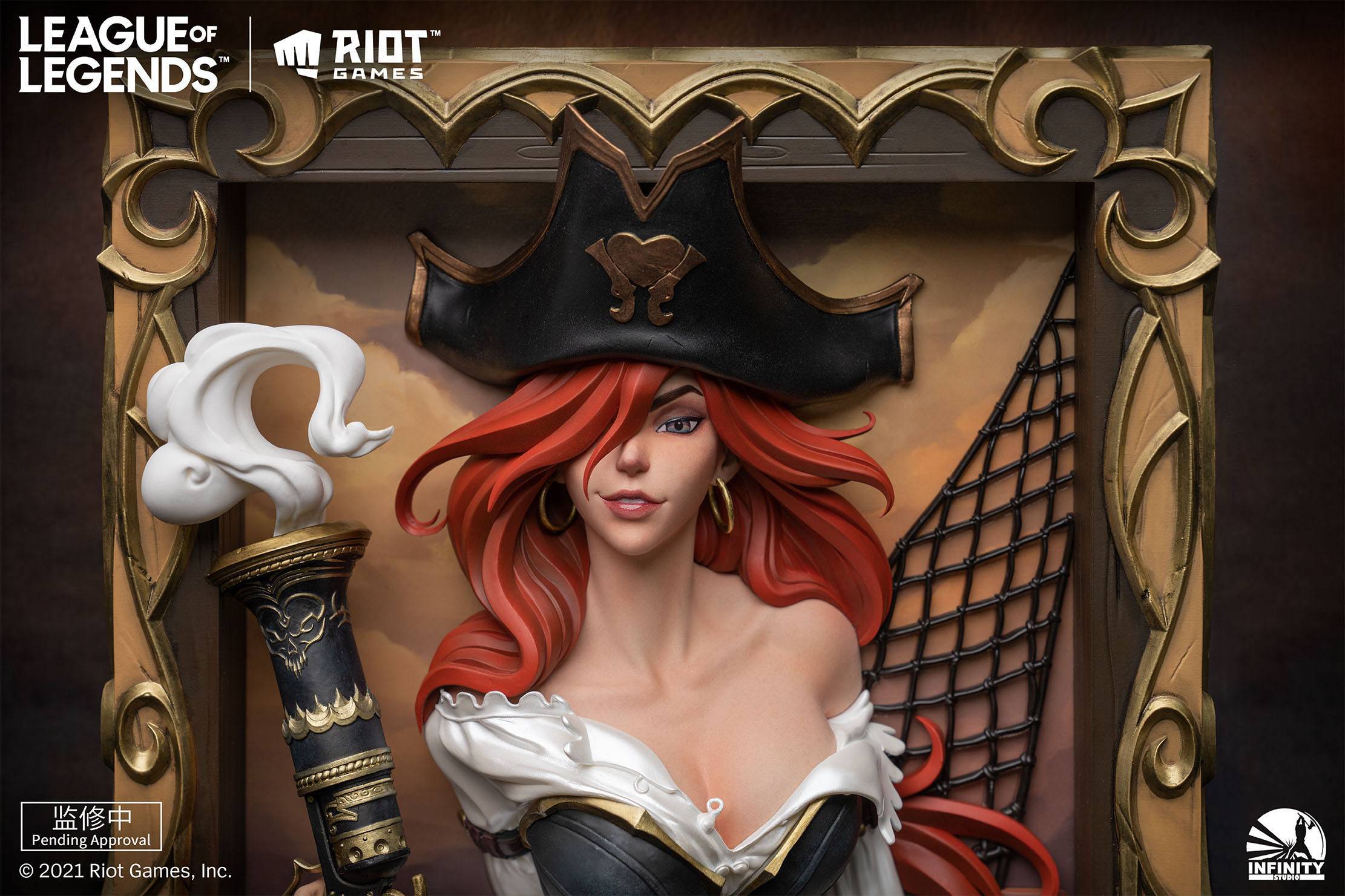 League of Legends PVC 3D Bilderrahmen The Bounty Hunter-Miss Fortune