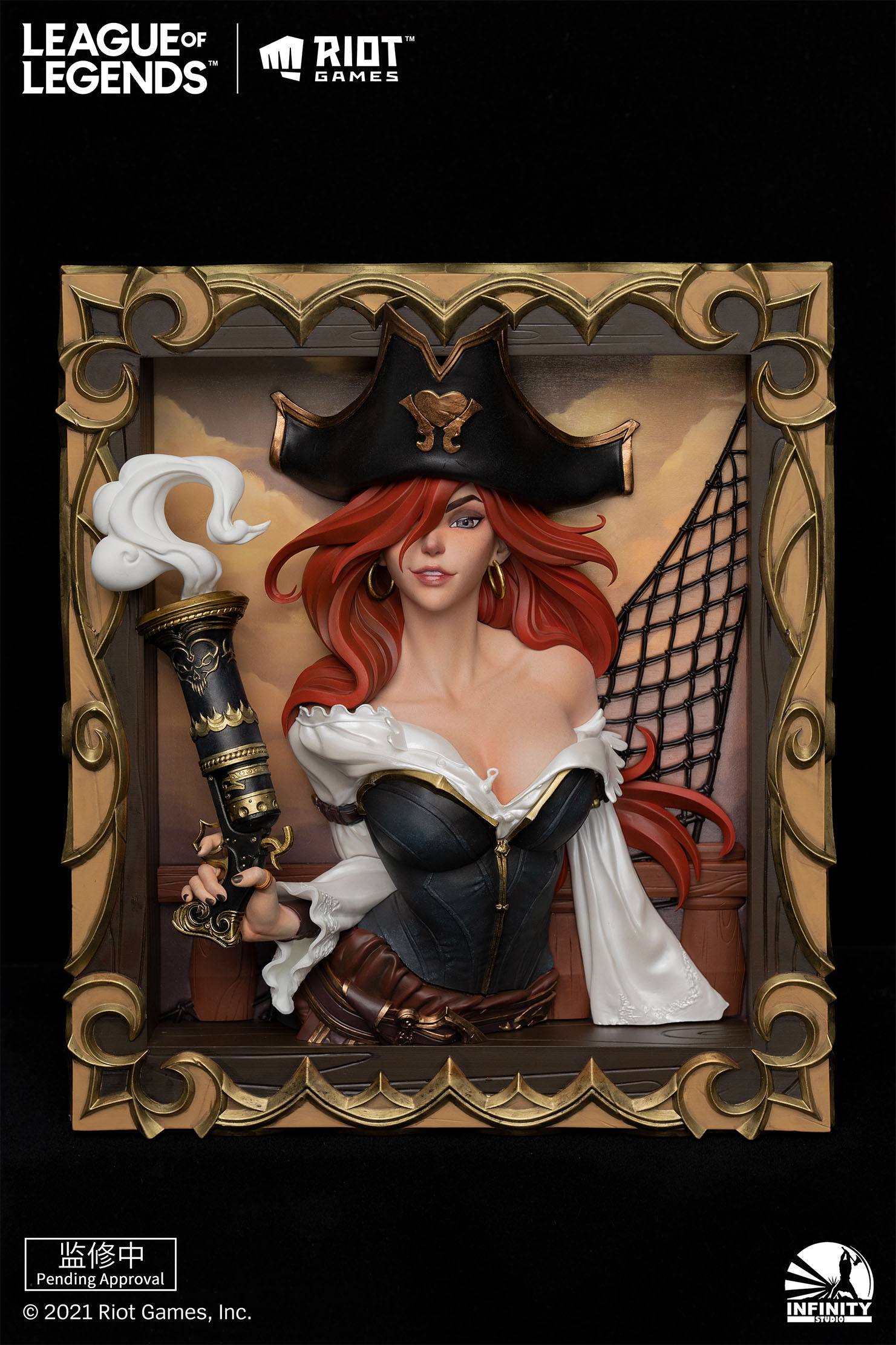 League of Legends PVC 3D Bilderrahmen The Bounty Hunter-Miss Fortune